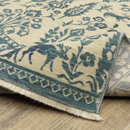 Oriental Weavers Francesca  Ivory Blue Traditional