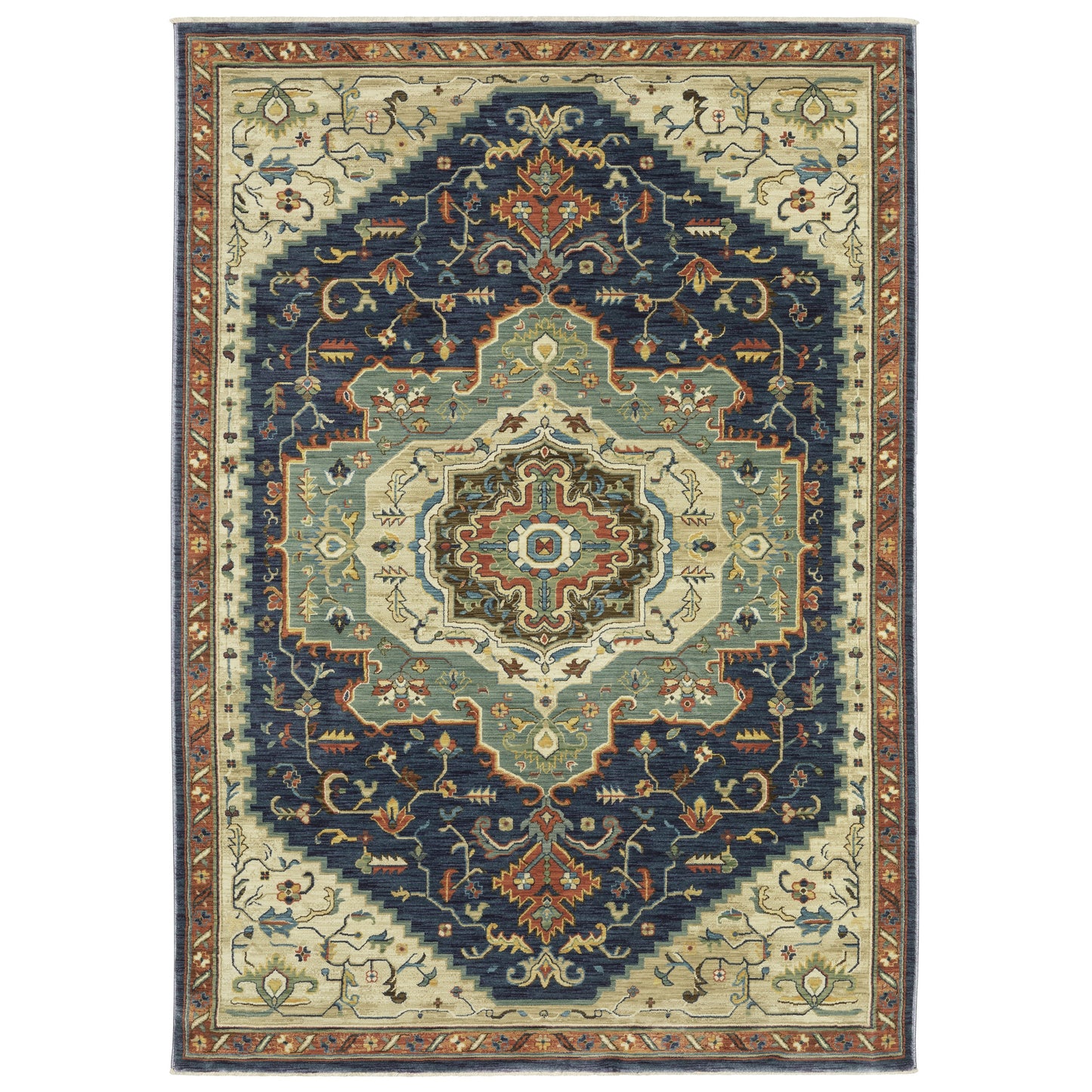 Oriental Weavers Francesca  Blue Beige Traditional