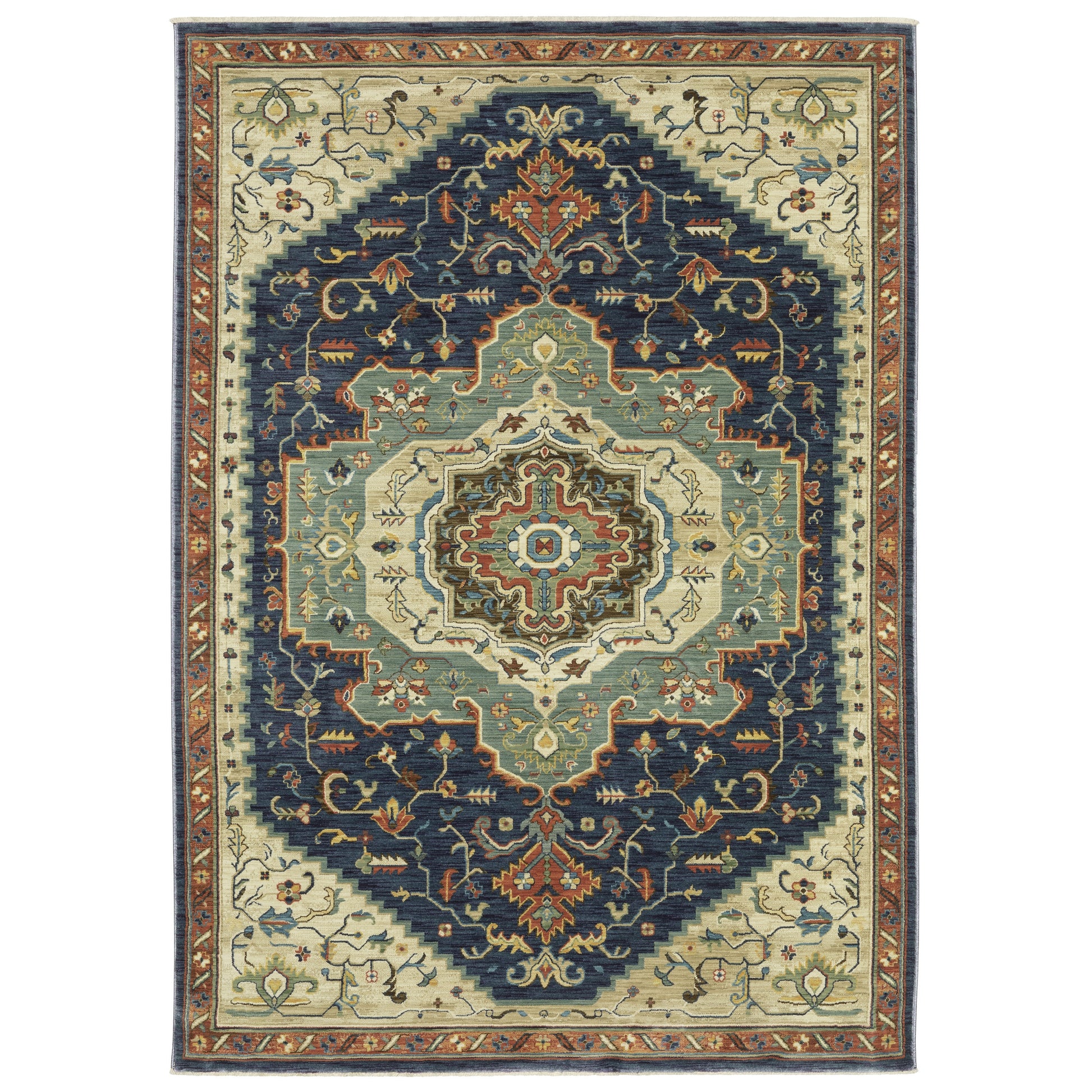 Oriental Weavers Francesca  Blue Beige Traditional