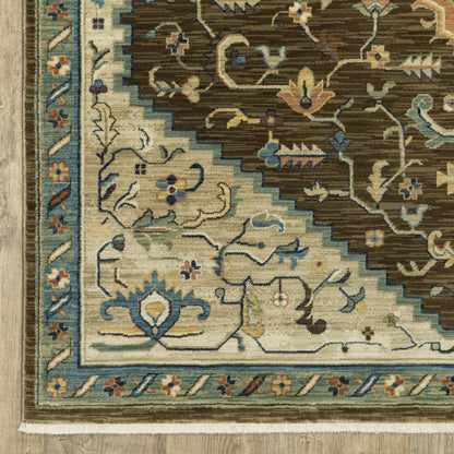 Oriental Weavers Francesca  Brown Orange Traditional