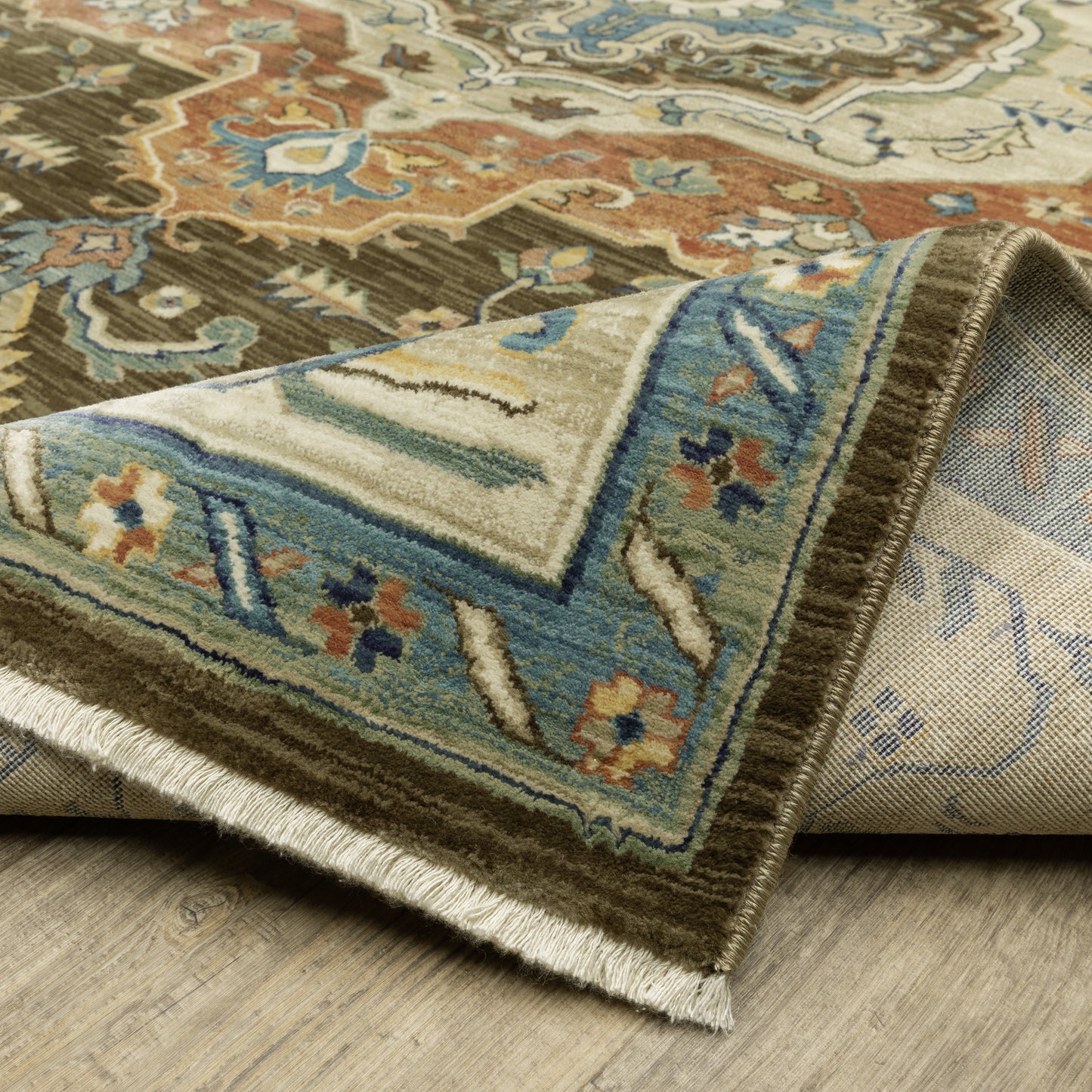 Oriental Weavers Francesca  Brown Orange Traditional