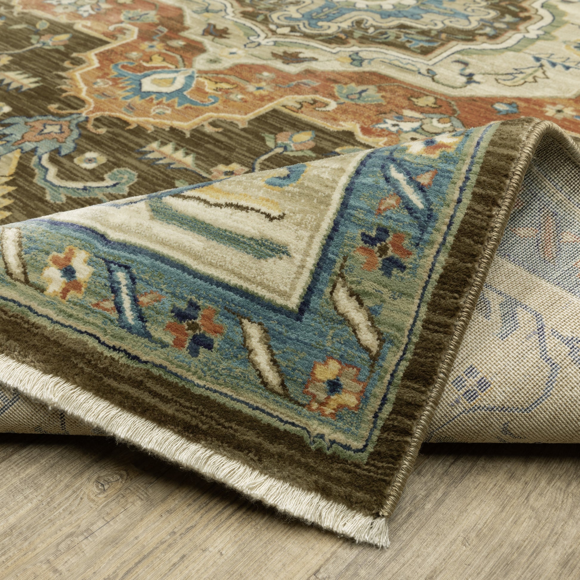 Oriental Weavers Francesca  Brown Orange Traditional