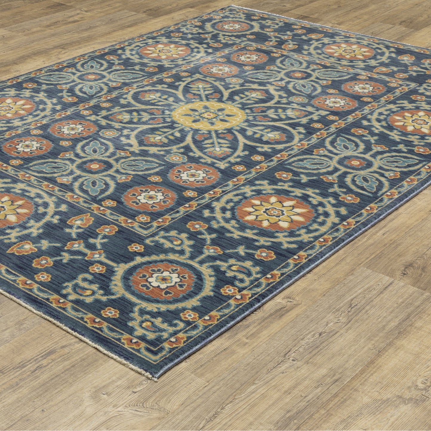 Oriental Weavers Francesca  Blue Orange Traditional