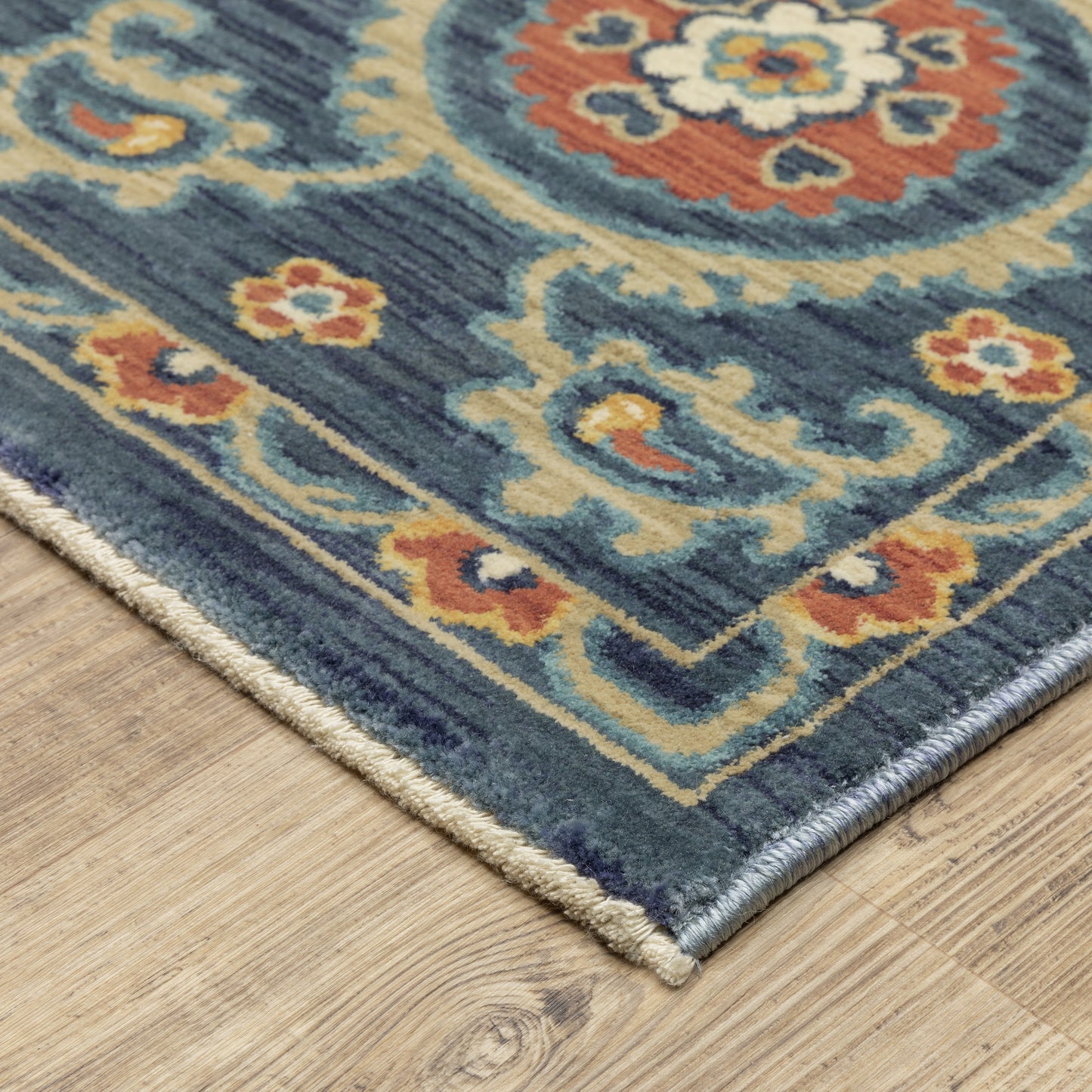 Oriental Weavers Francesca  Blue Orange Traditional