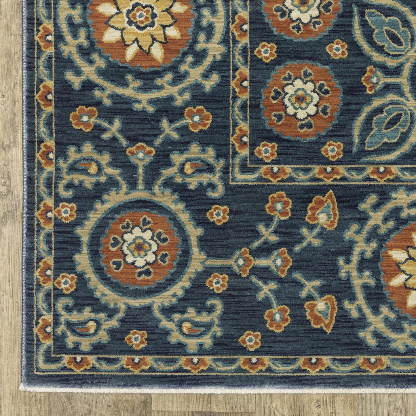 Oriental Weavers Francesca  Blue Orange Traditional