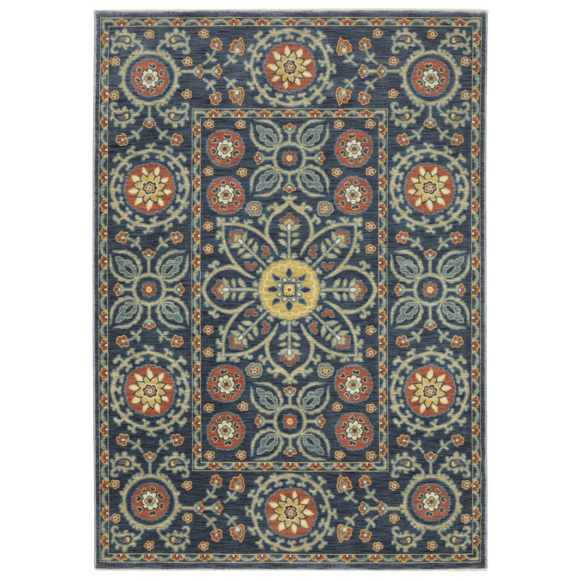 Oriental Weavers Francesca  Blue Orange Traditional