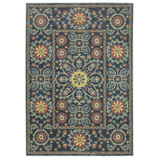 Oriental Weavers Francesca  Blue Orange Traditional