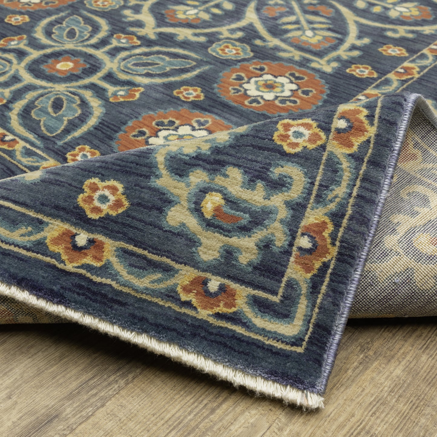 Oriental Weavers Francesca  Blue Orange Traditional