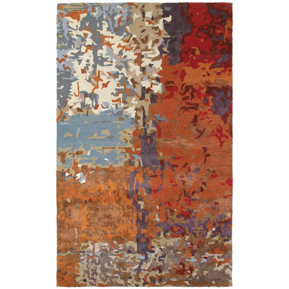 Oriental Weavers Galaxy  Multi Orange Industrial