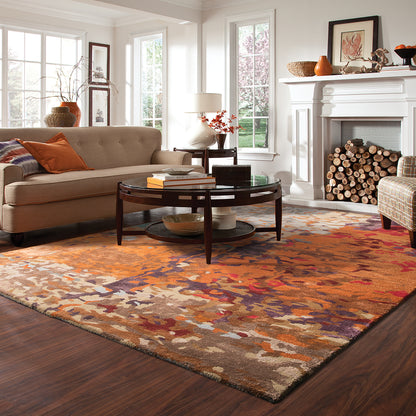 Oriental Weavers Galaxy  Multi Orange Industrial