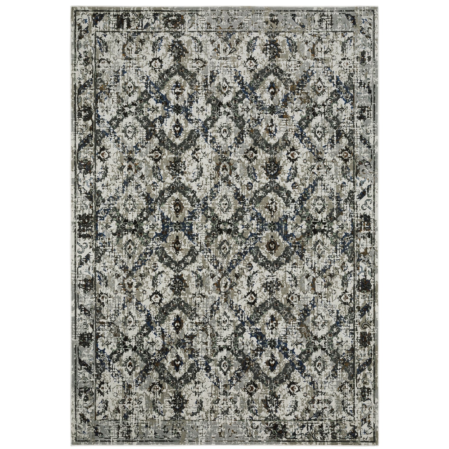 Oriental Weavers Gemini  Charcoal Grey Modern & Contemporary