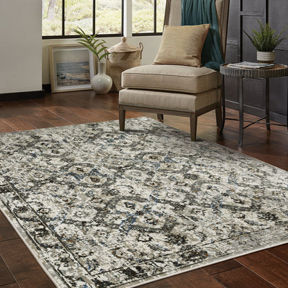 Oriental Weavers Gemini  Charcoal Grey Modern & Contemporary
