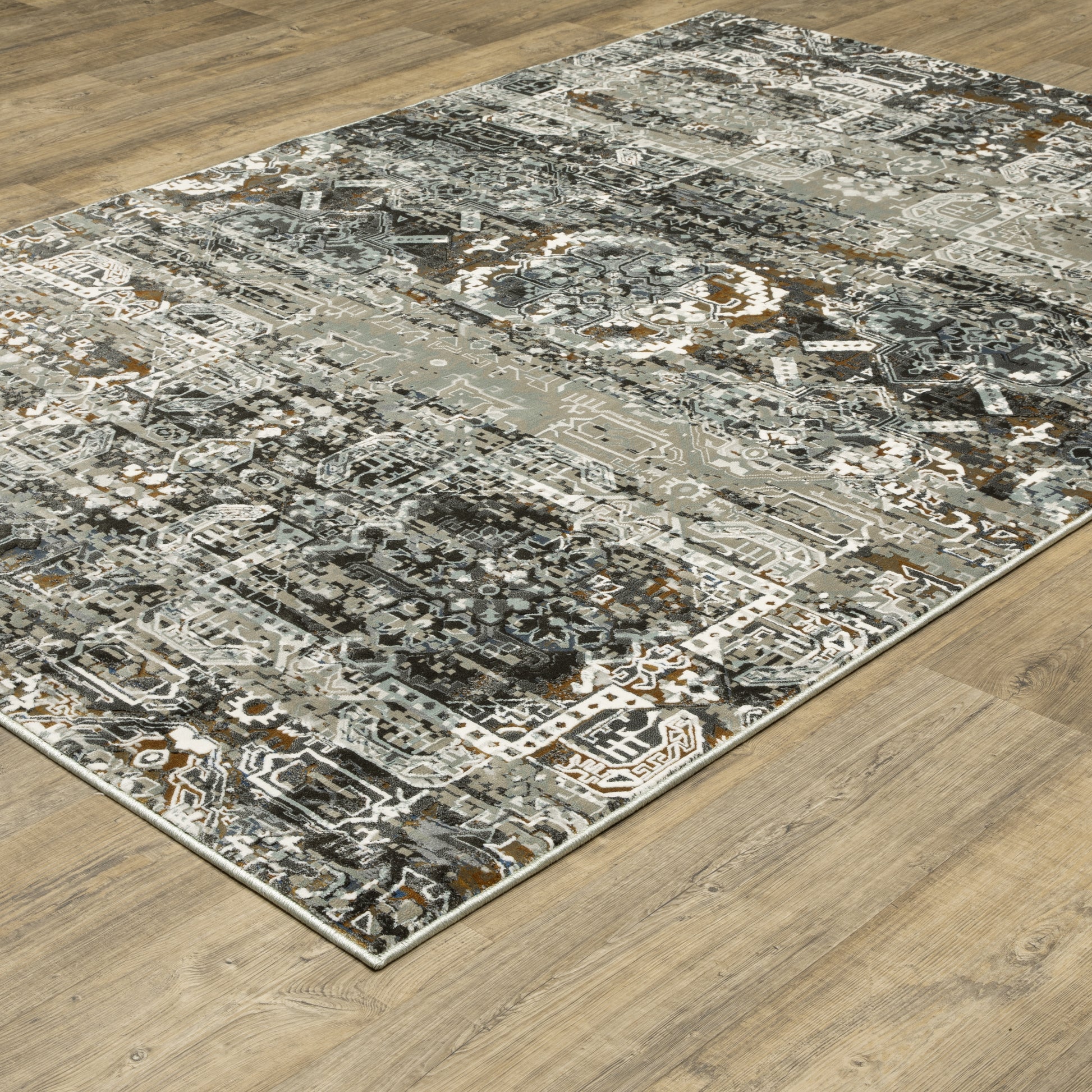 Oriental Weavers Gemini  Charcoal Multi Modern & Contemporary