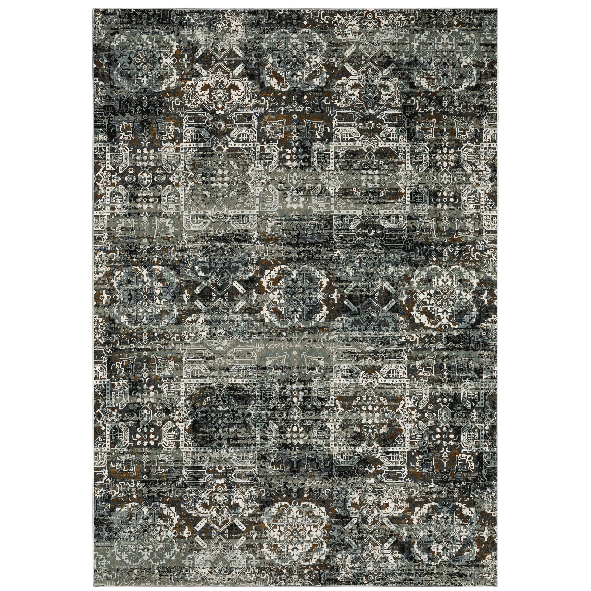 Oriental Weavers Gemini  Charcoal Multi Modern & Contemporary
