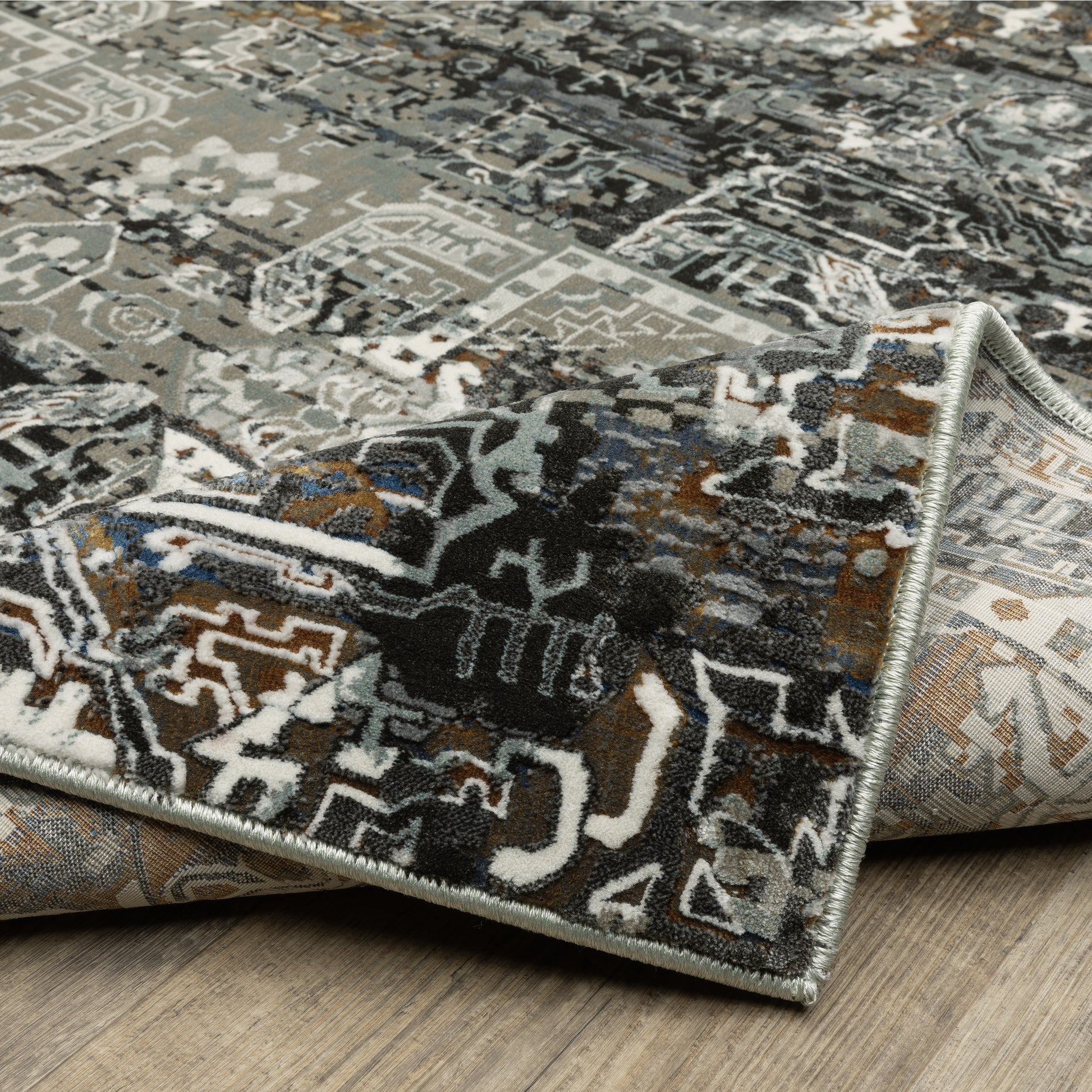 Oriental Weavers Gemini  Charcoal Multi Modern & Contemporary