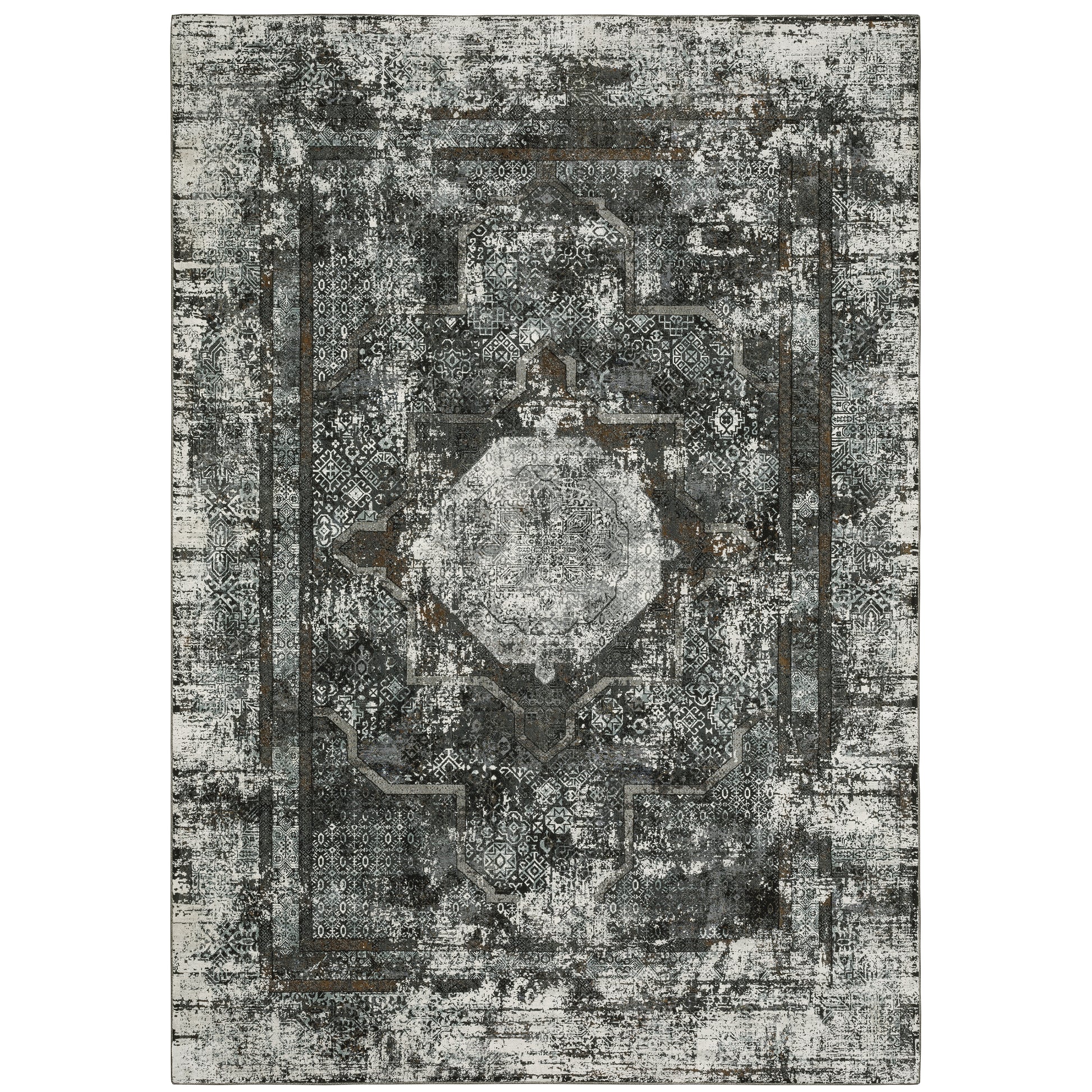 Oriental Weavers Gemini  Charcoal Grey Modern & Contemporary