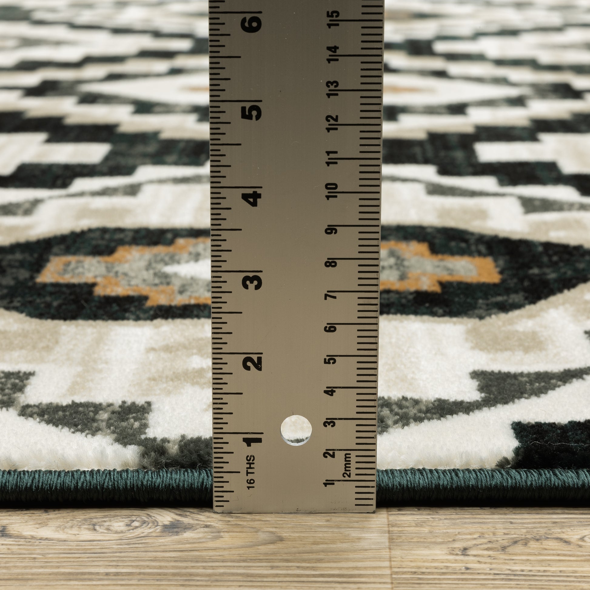 Oriental Weavers Georgia  Charcoal Ivory Farmhouse