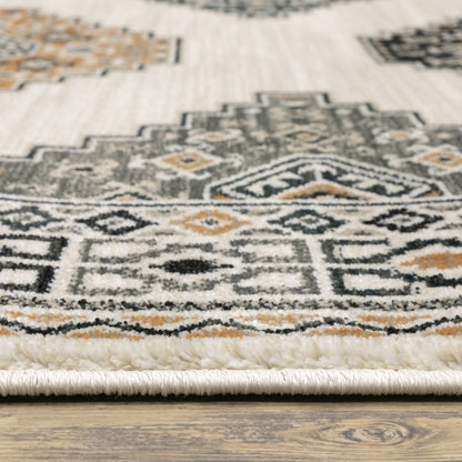 Oriental Weavers Georgia  Ivory Multi Farmhouse