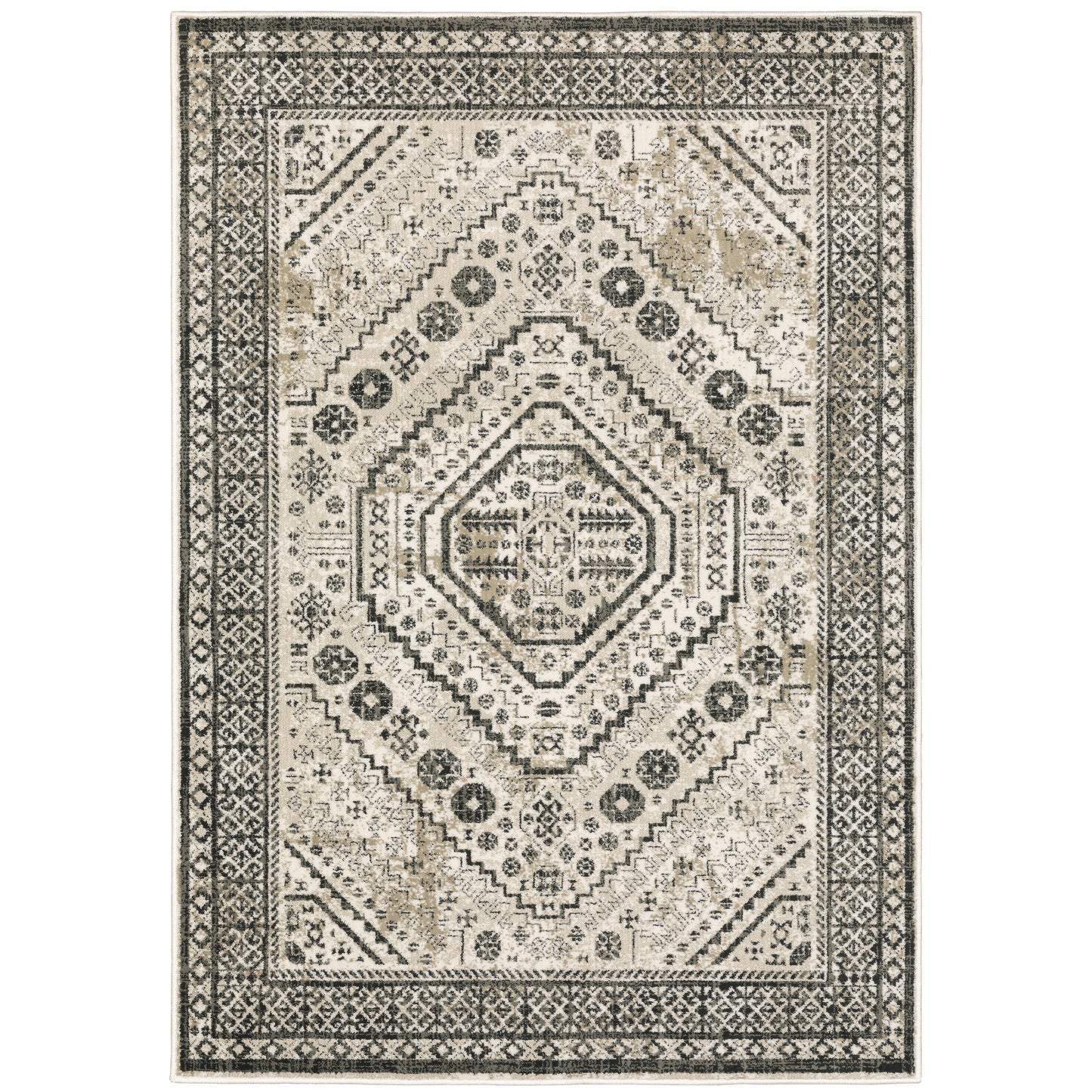 Oriental Weavers Georgia  Ivory Grey Vintage