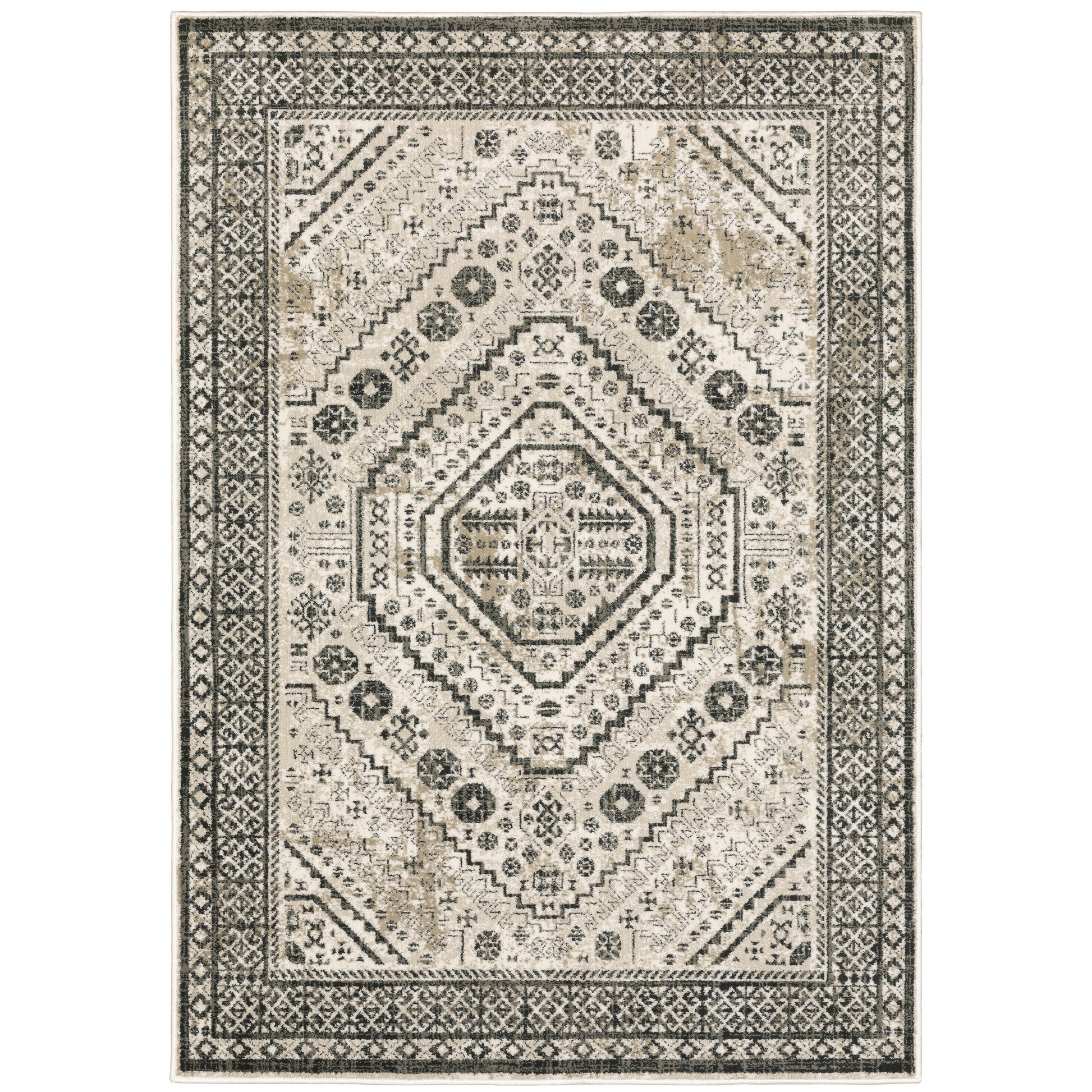 Oriental Weavers Georgia  Ivory Grey Vintage