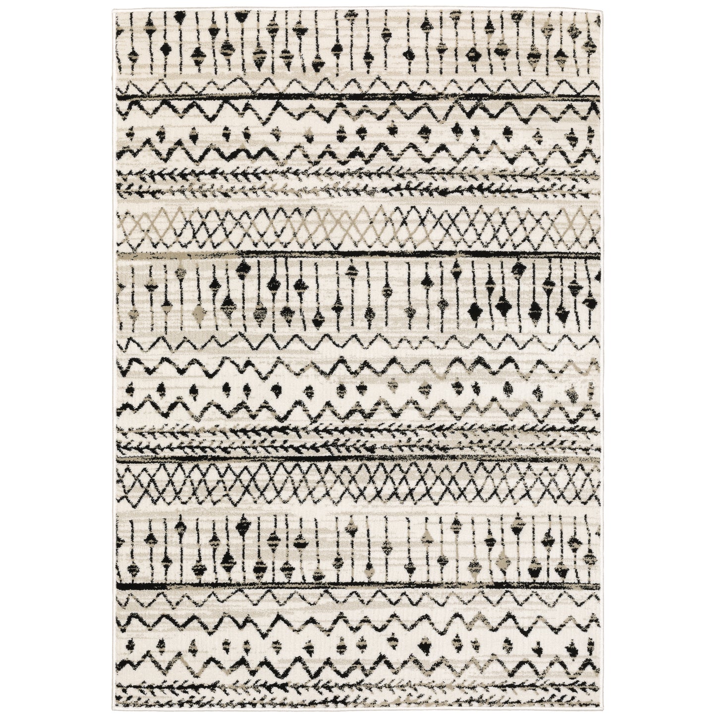 Oriental Weavers Georgia  Ivory Black Bohemian