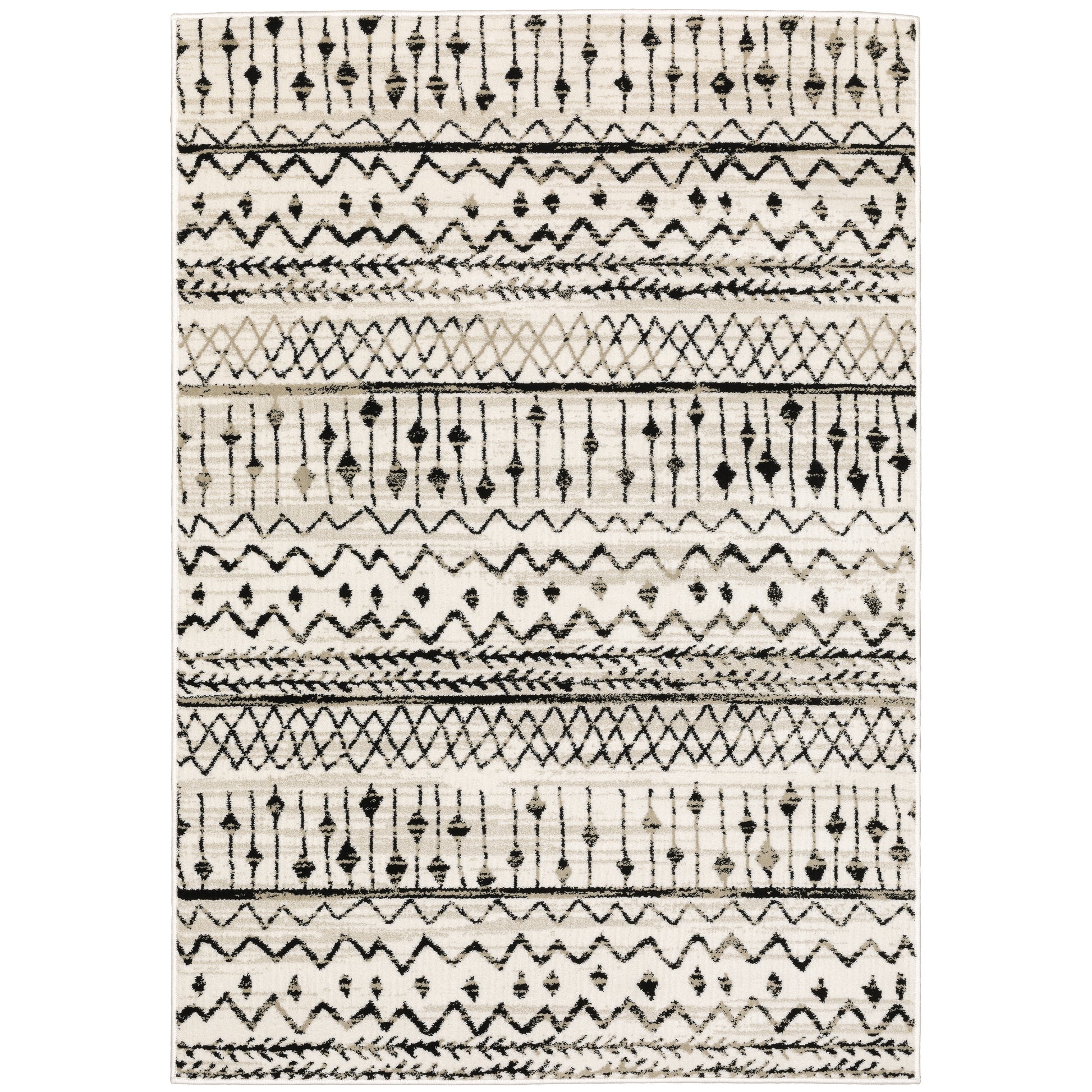 Oriental Weavers Georgia  Ivory Black Bohemian