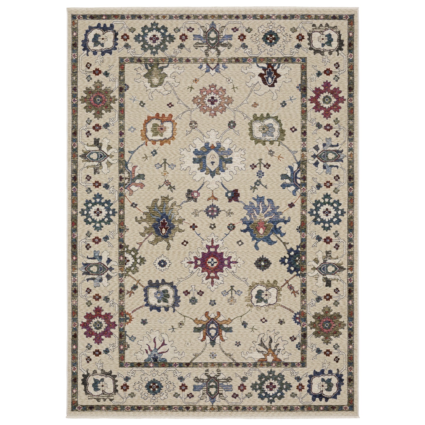 Oriental Weavers Hastings  Ivory Blue Traditional