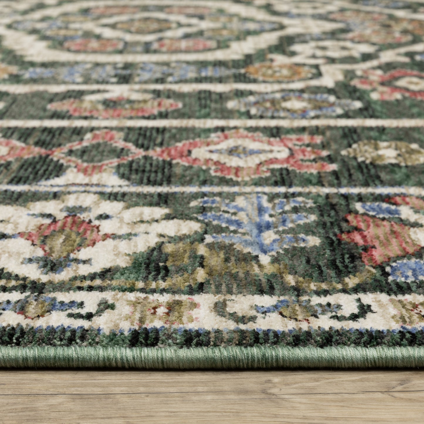 Oriental Weavers Hastings  Green Pink Traditional