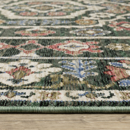 Oriental Weavers Hastings  Green Pink Traditional