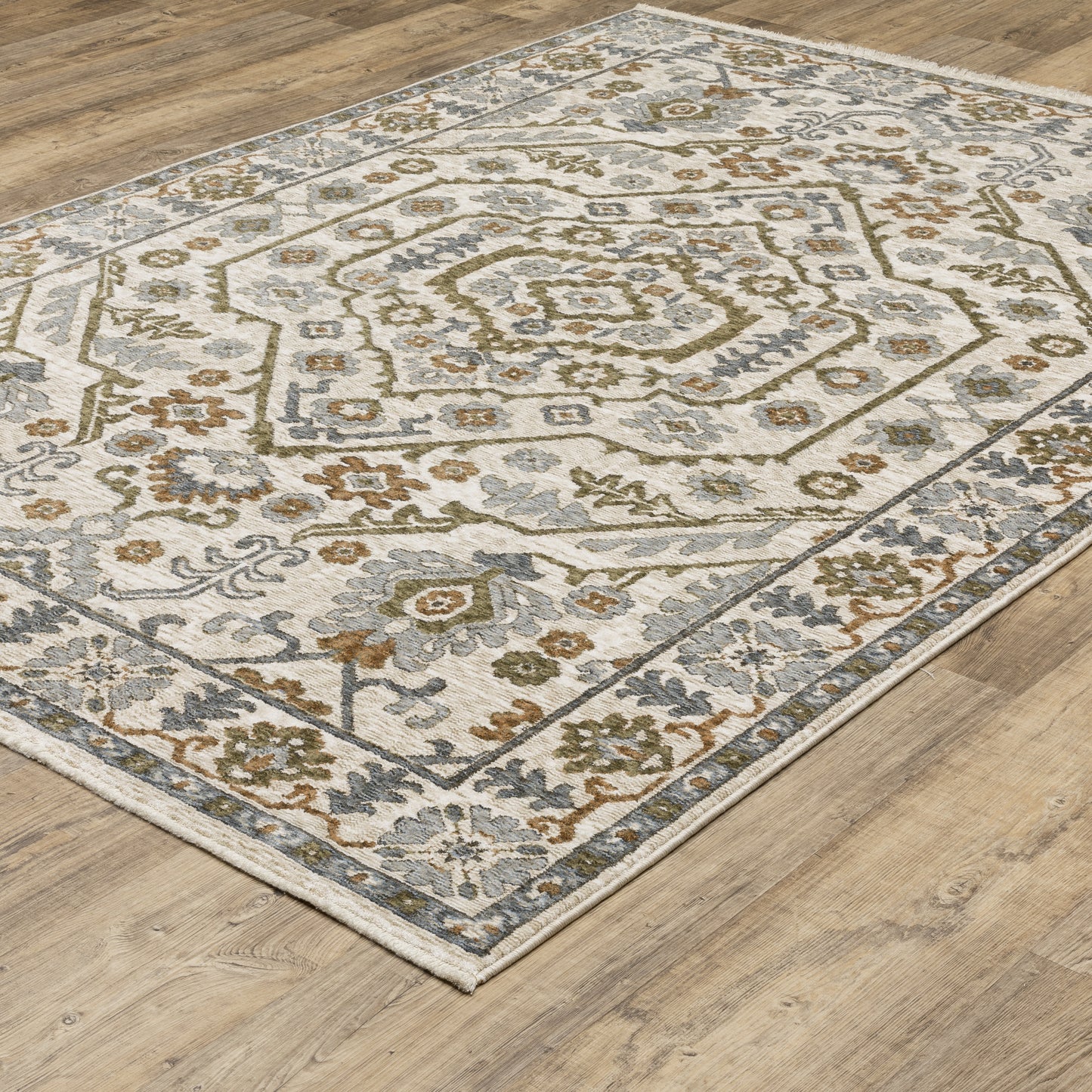Oriental Weavers Hastings  Ivory Rust Traditional