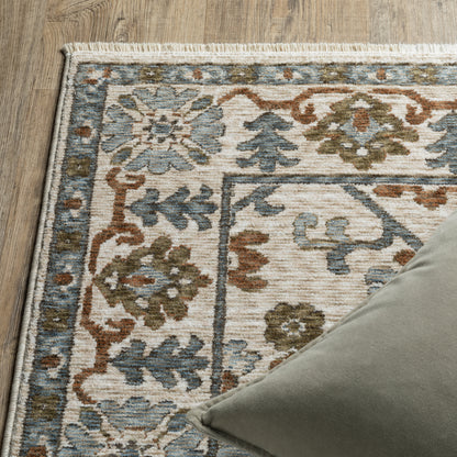 Oriental Weavers Hastings  Ivory Rust Traditional