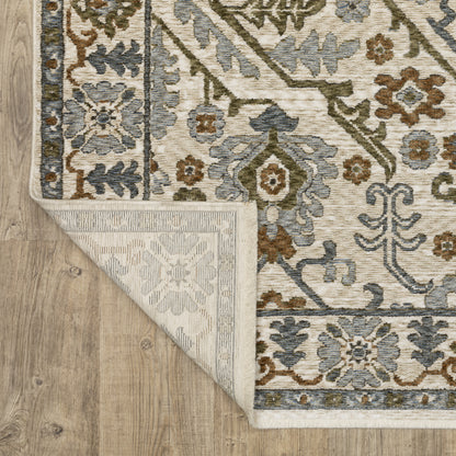 Oriental Weavers Hastings  Ivory Rust Traditional