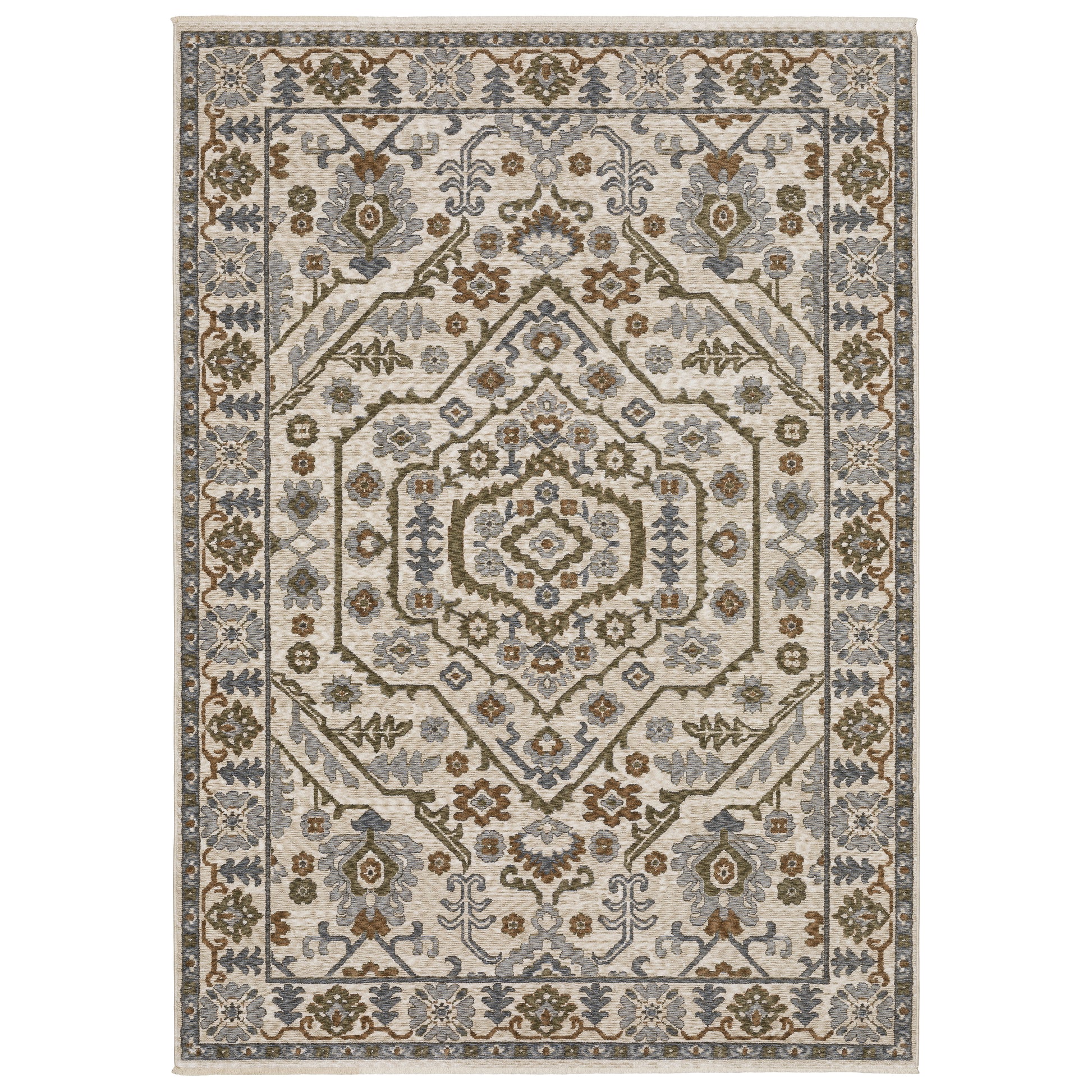 Oriental Weavers Hastings  Ivory Rust Traditional