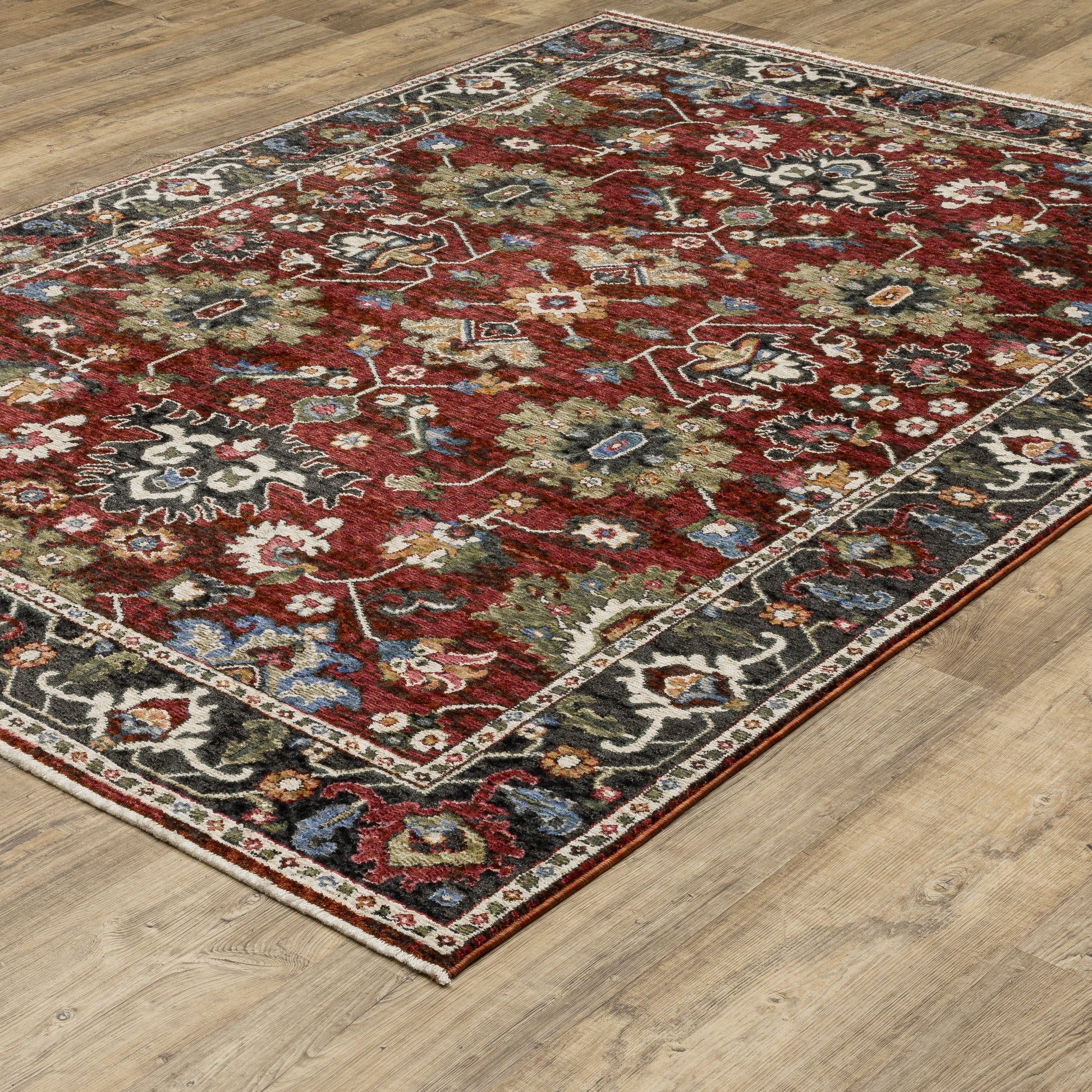 Oriental Weavers Hastings  Red Multi Traditional
