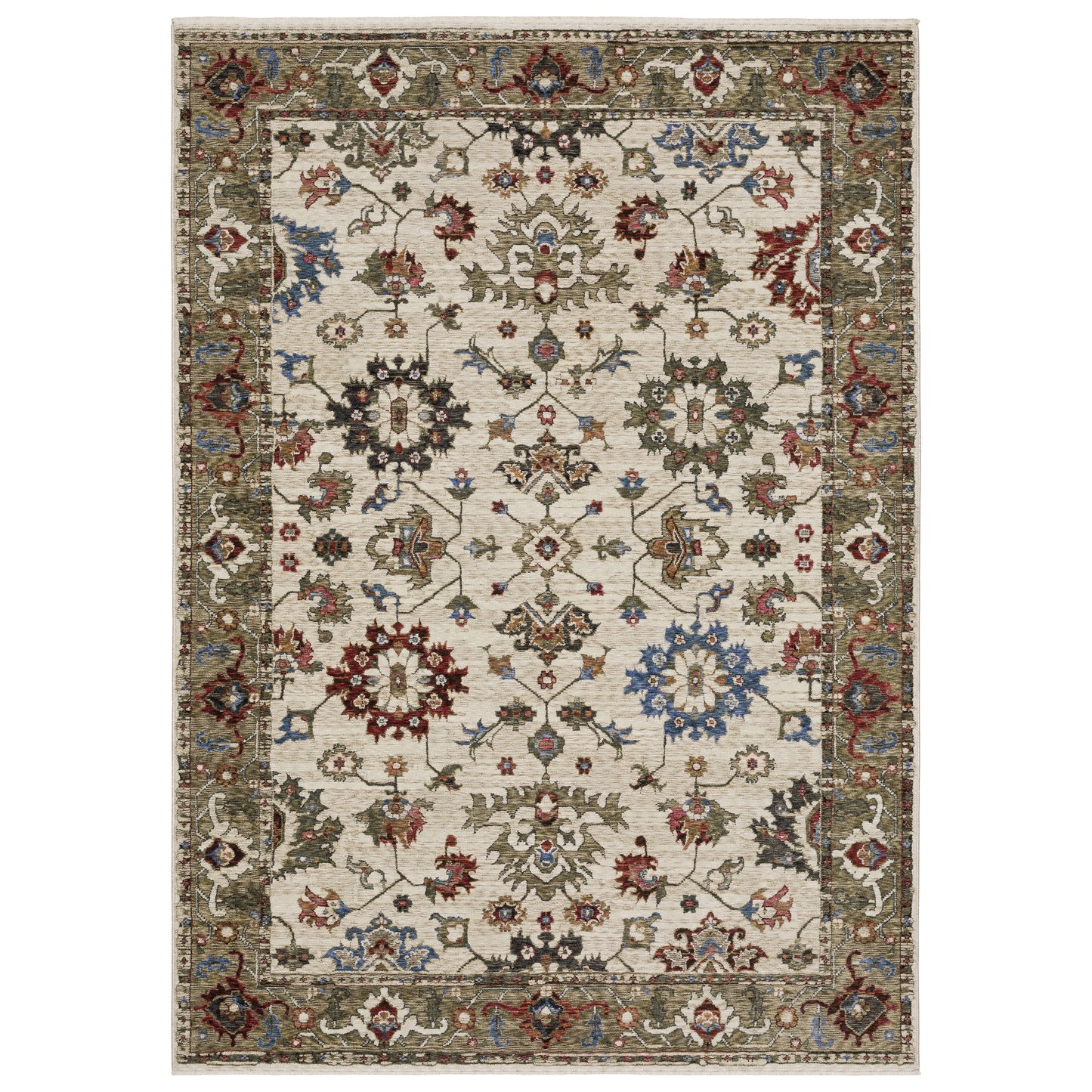Oriental Weavers Hastings  Ivory Green Traditional