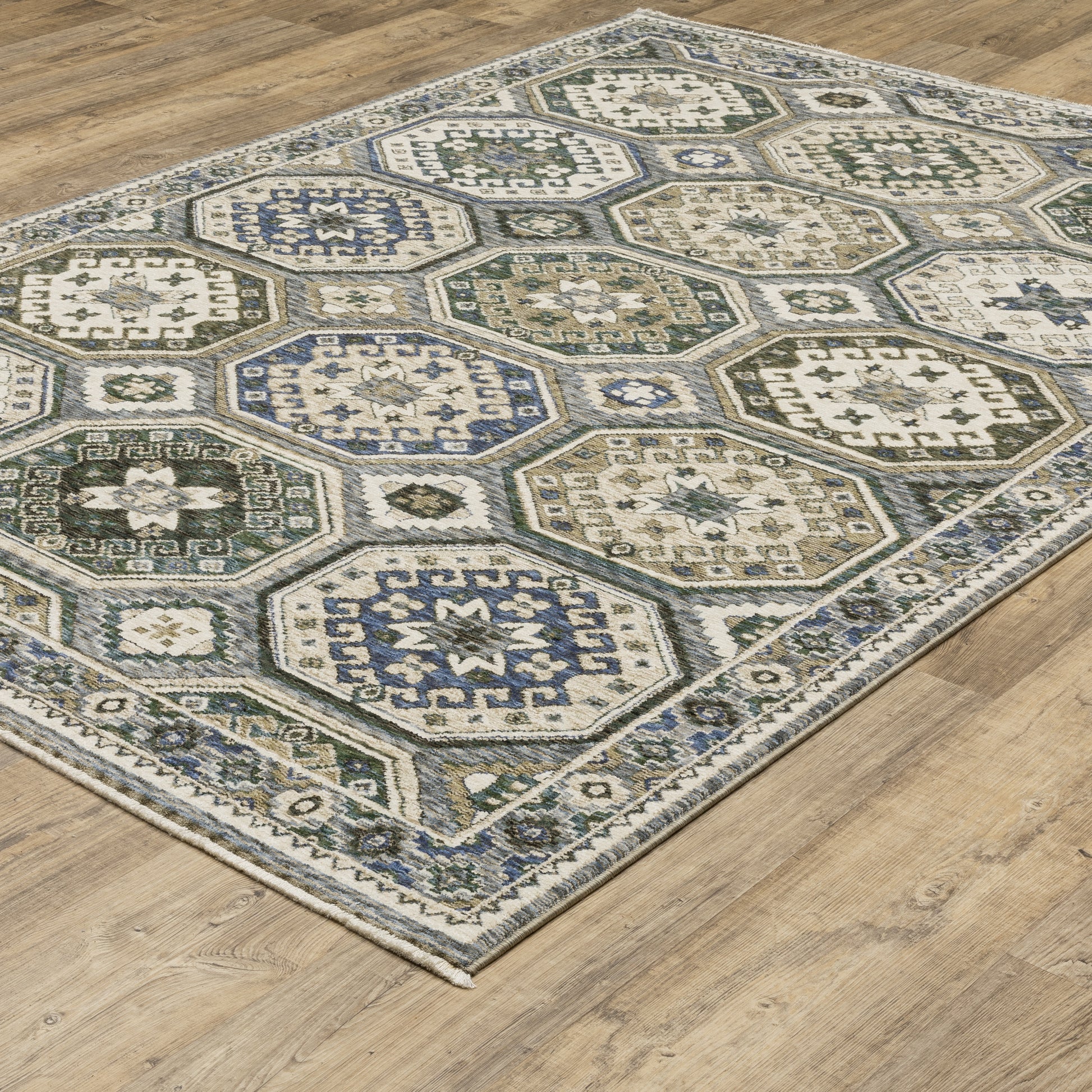Oriental Weavers Hastings  Ivory Blue Global