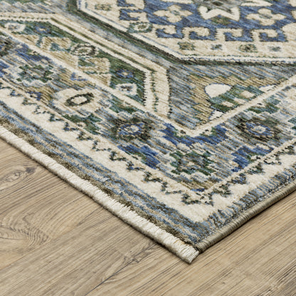 Oriental Weavers Hastings  Ivory Blue Global
