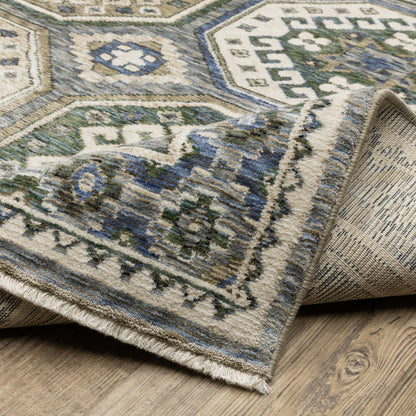 Oriental Weavers Hastings  Ivory Blue Global