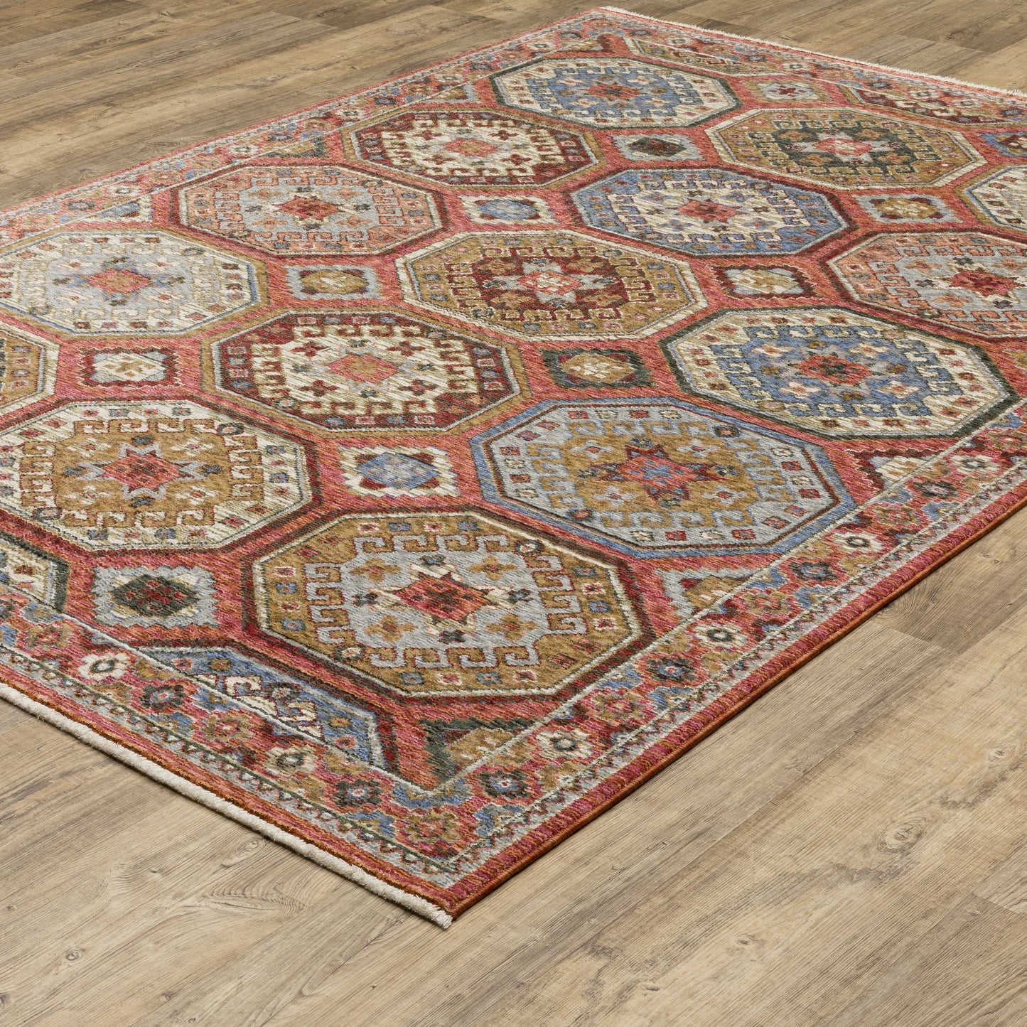 Oriental Weavers Hastings  Pink Red Global
