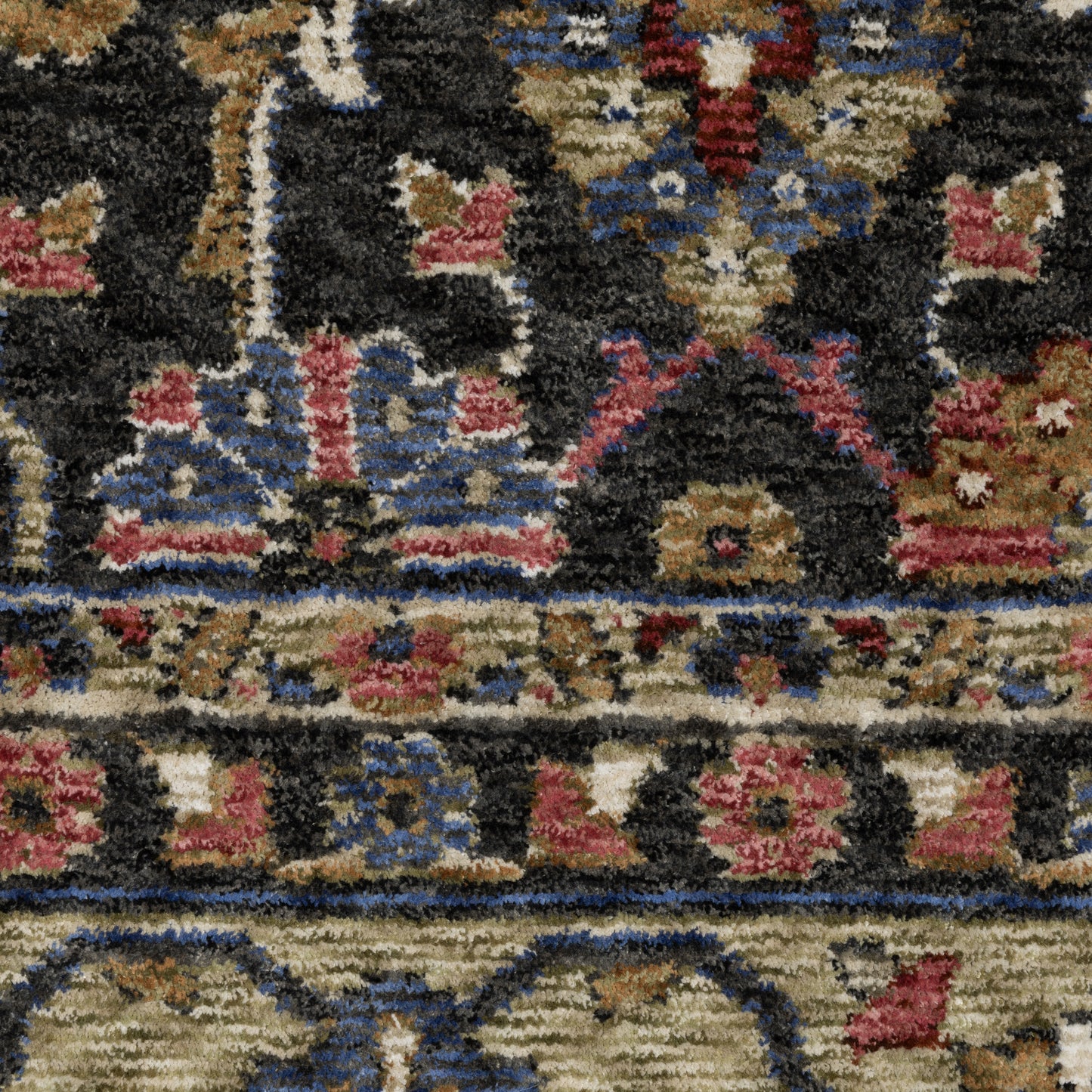 Oriental Weavers Hastings  Charcoal Pink Traditional