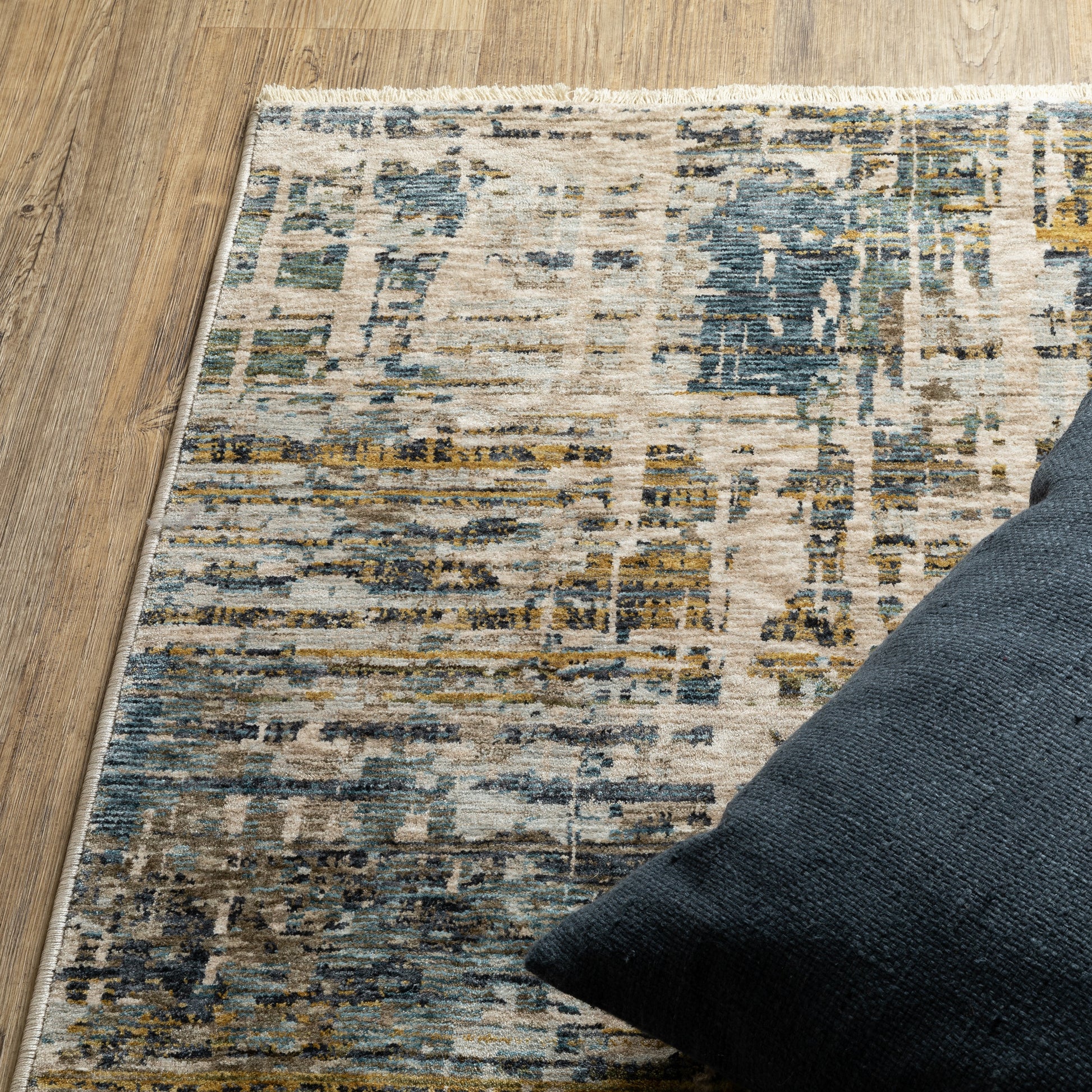 Oriental Weavers Hayden  Blue Gold Modern & Contemporary