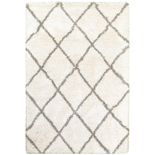 Oriental Weavers Henderson  Ivory Grey Shag