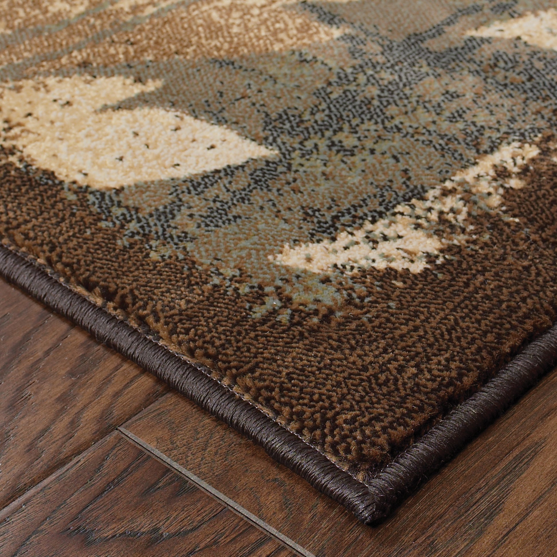 Oriental Weavers Hudson  Brown Blue Transitional