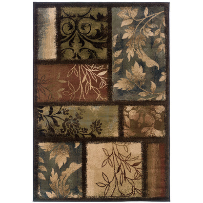 Oriental Weavers Hudson  Brown Blue Transitional