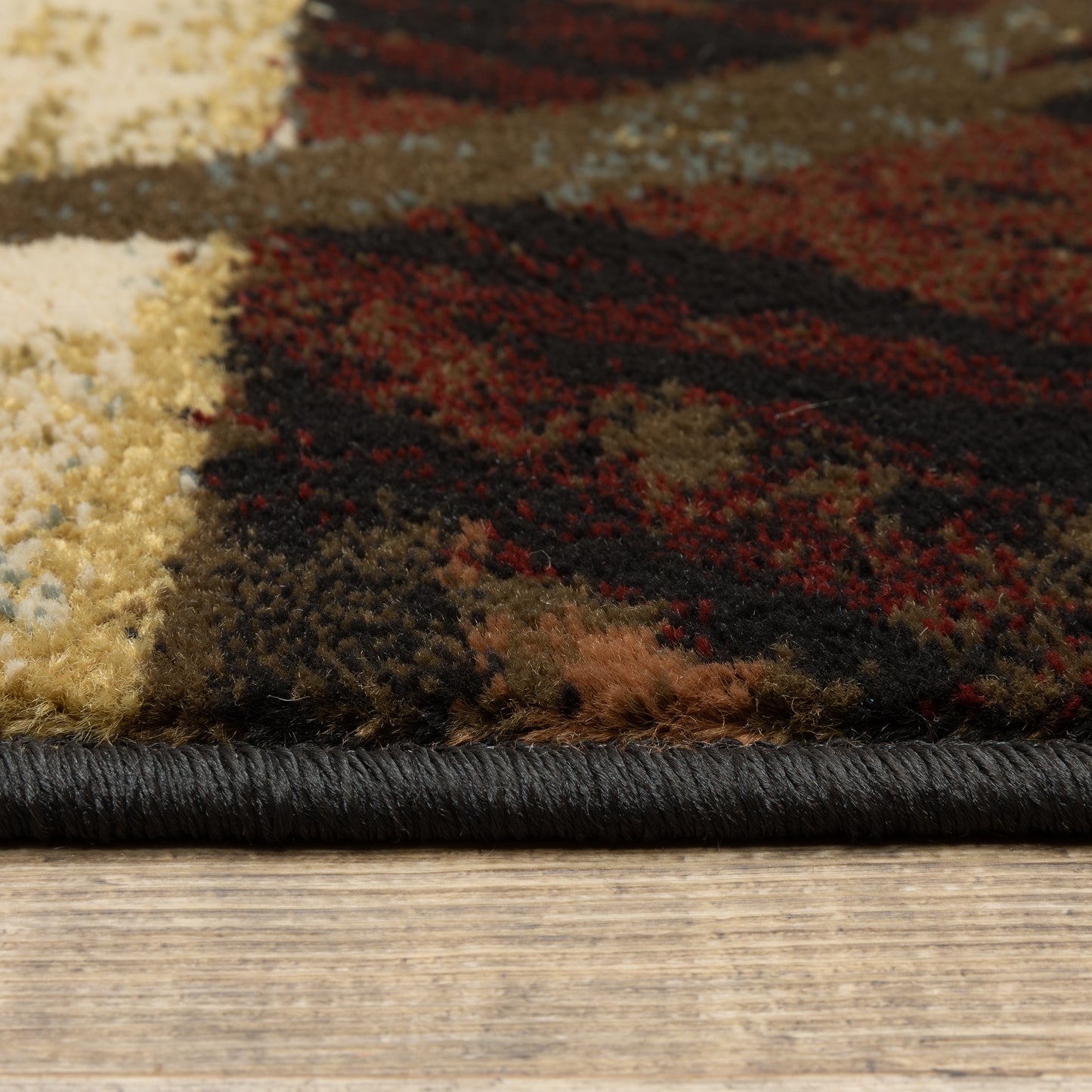 Oriental Weavers Hudson  Brown Black Modern & Contemporary