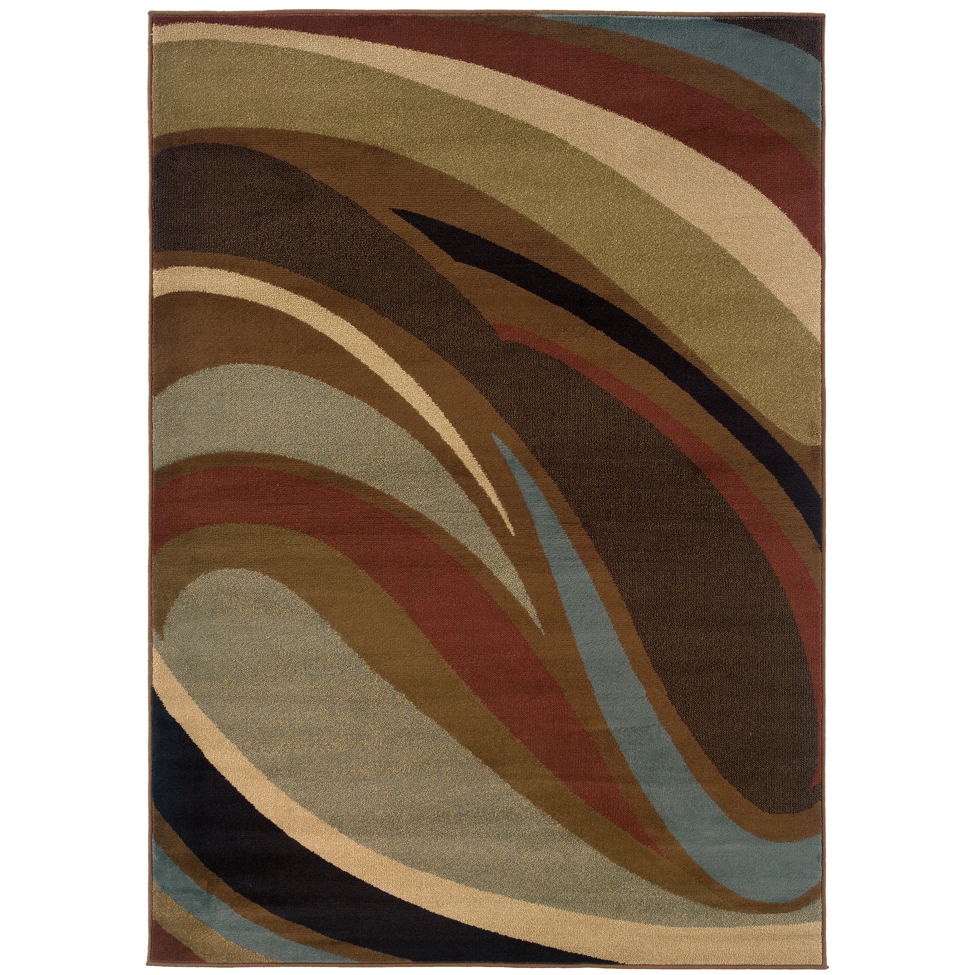 Oriental Weavers Hudson  Brown Multi Modern & Contemporary