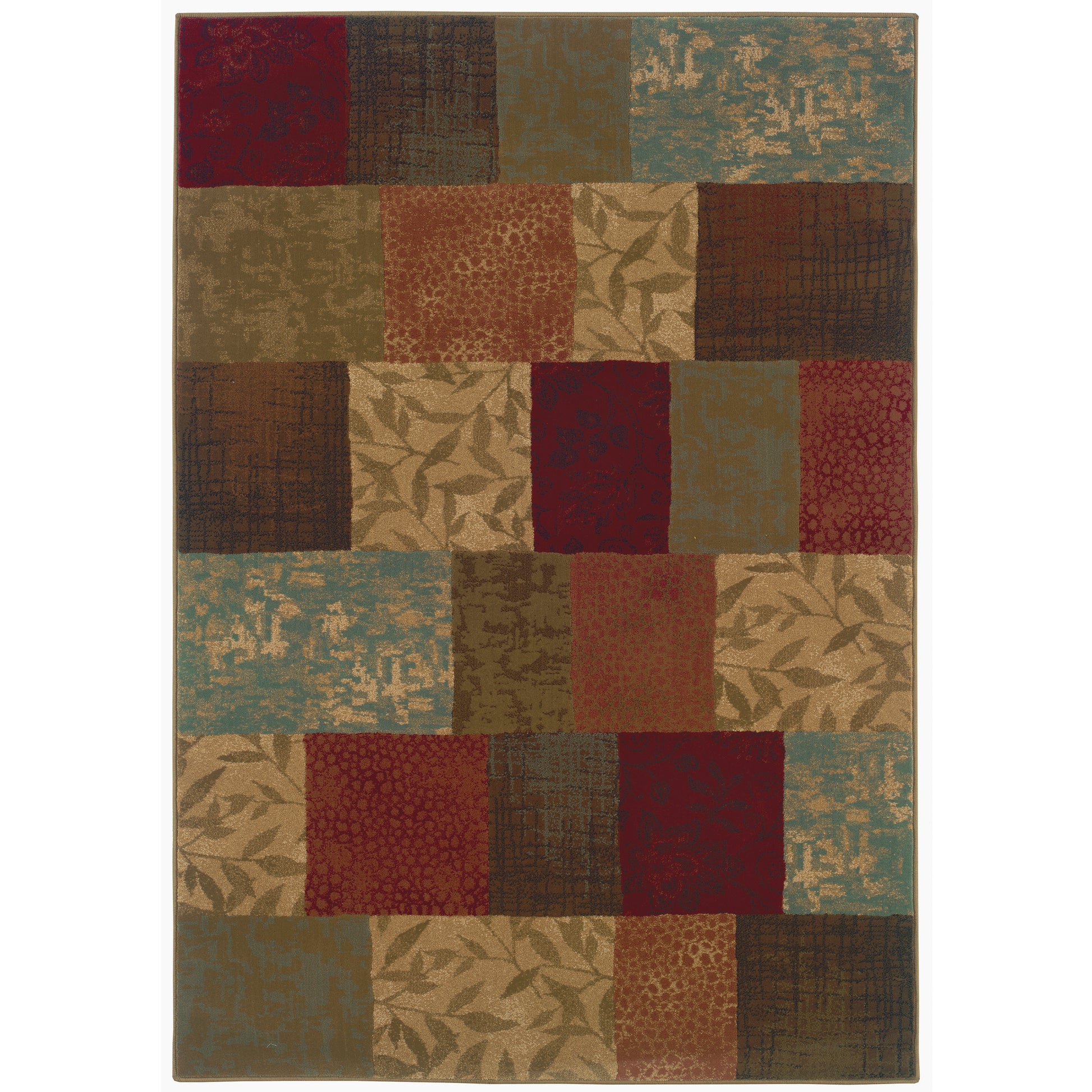 Oriental Weavers Hudson  Green Red Transitional