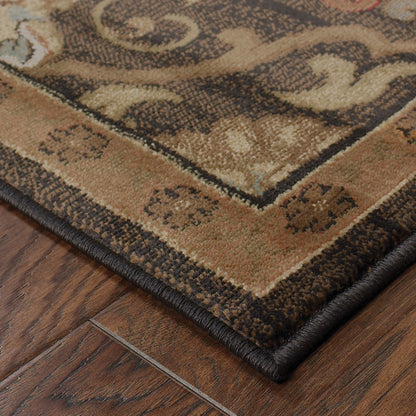 Oriental Weavers Hudson  Brown Beige Traditional