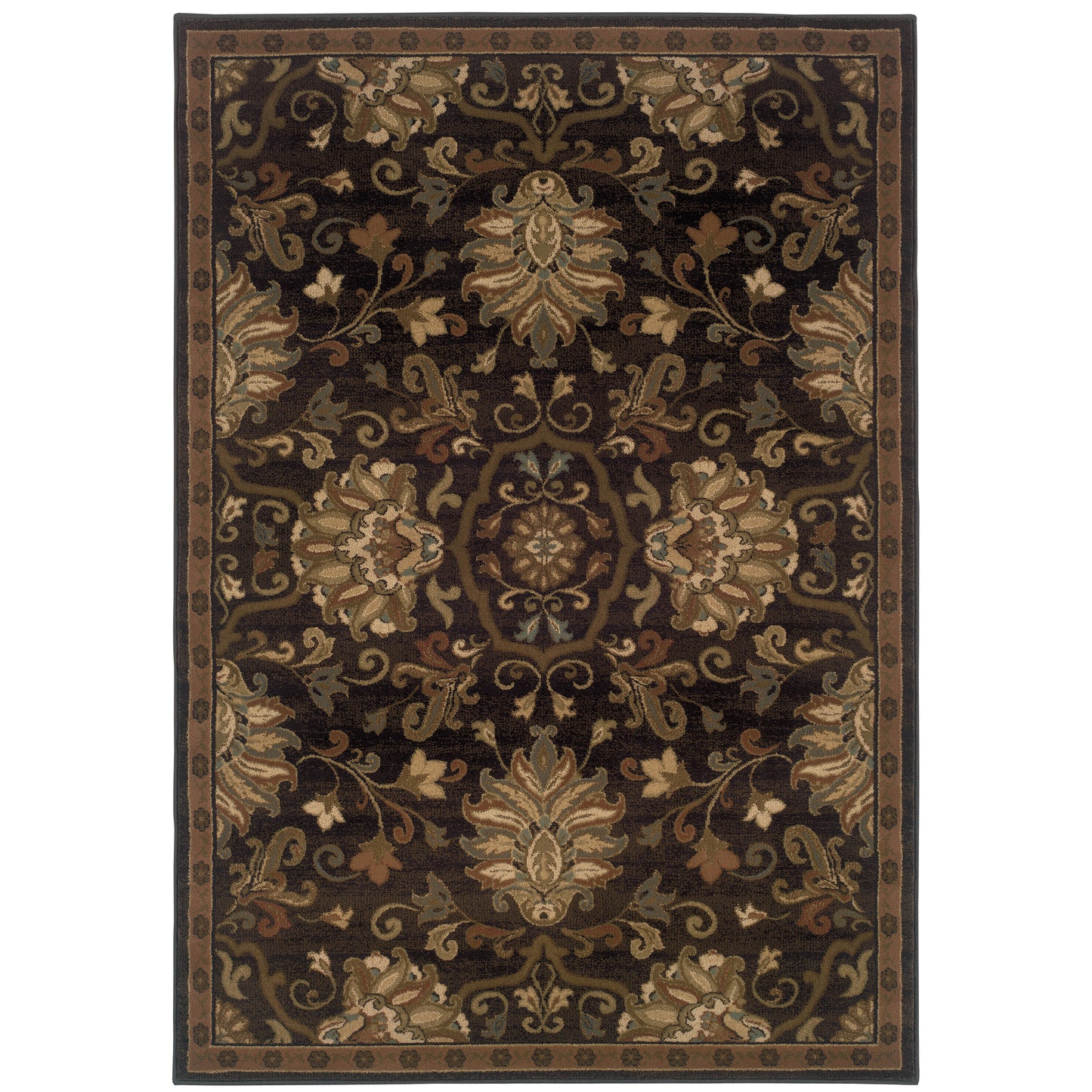 Oriental Weavers Hudson  Brown Beige Traditional