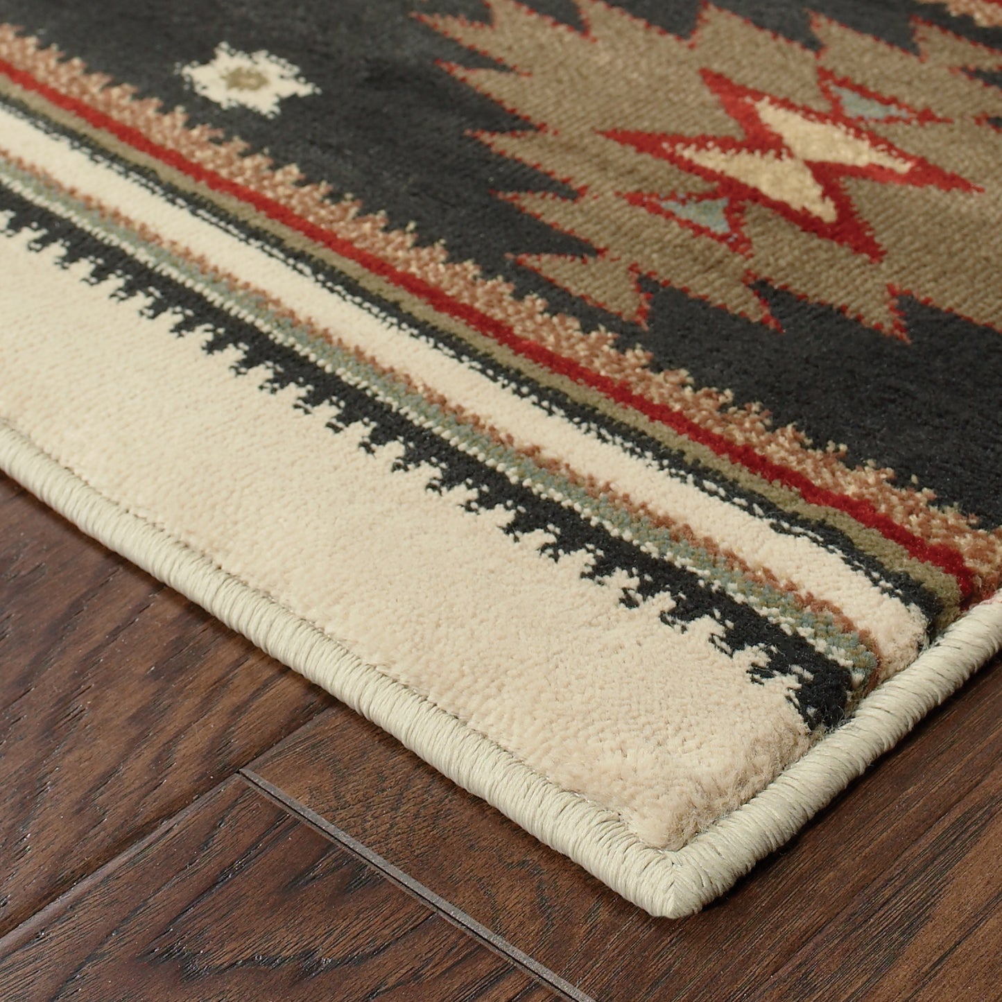 Oriental Weavers Hudson  Beige Green Southwestern